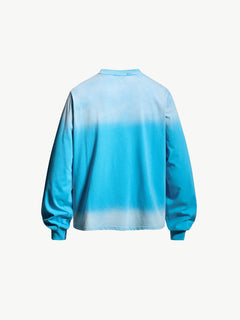 OYL‑Lab Retro Puppy Print Faded Gradient Sweatshirt