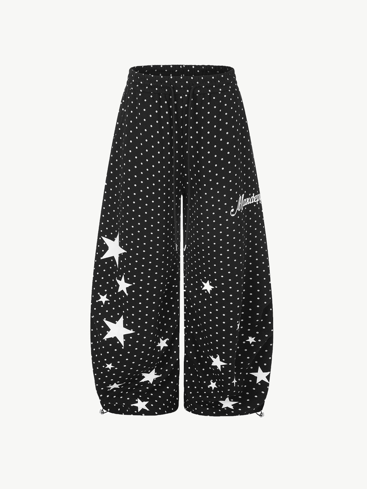 OYL-Lab Retro Polka‑Dot Star Print Baggy Balloon‑Leg Sweatpants