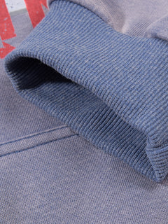 OYL-Lab Vintage Distressed Graphic Zip Up Hoodie