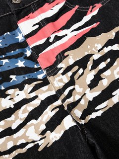 OYL-Lab Camo USA Flag Baggy Jeans
