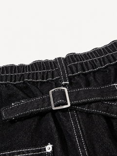 OYL-Lab Contrast Stitch Baggy Carpenter Jeans