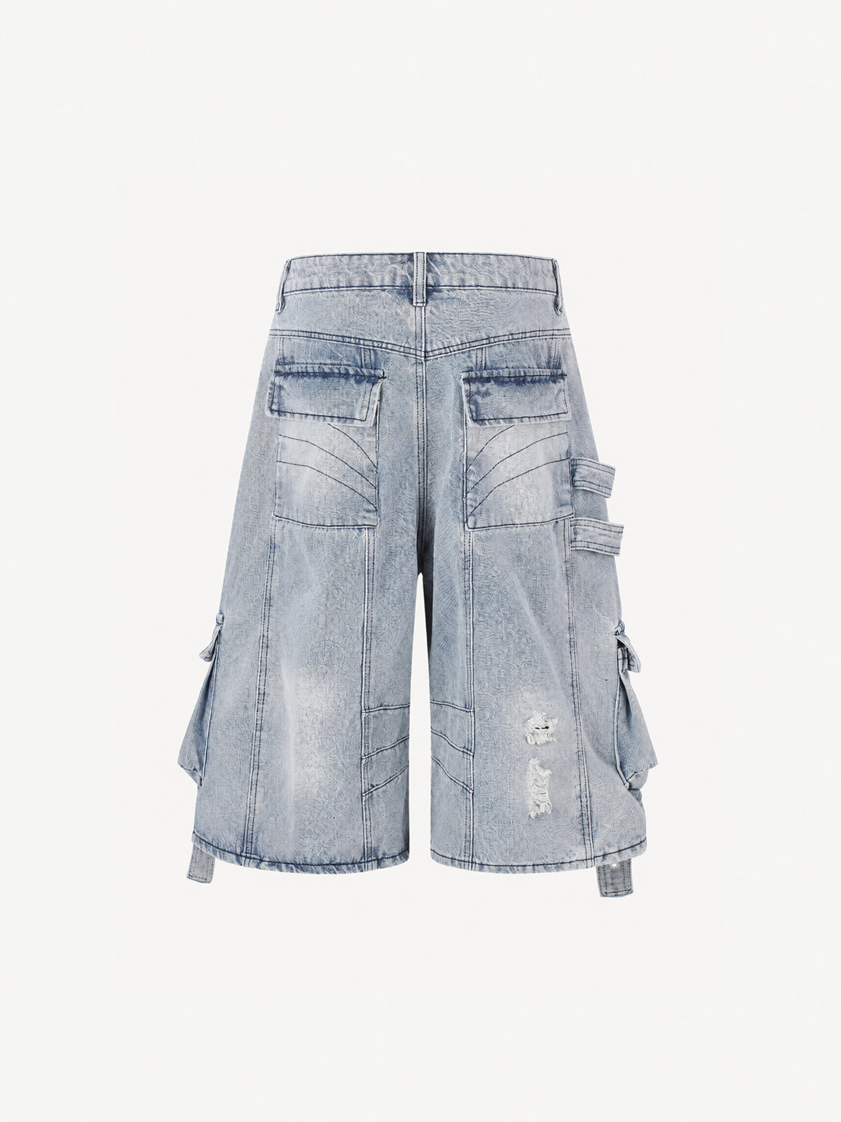 [Copy][Copy]OYL-Lab Star Patch Washed Denim Jorts