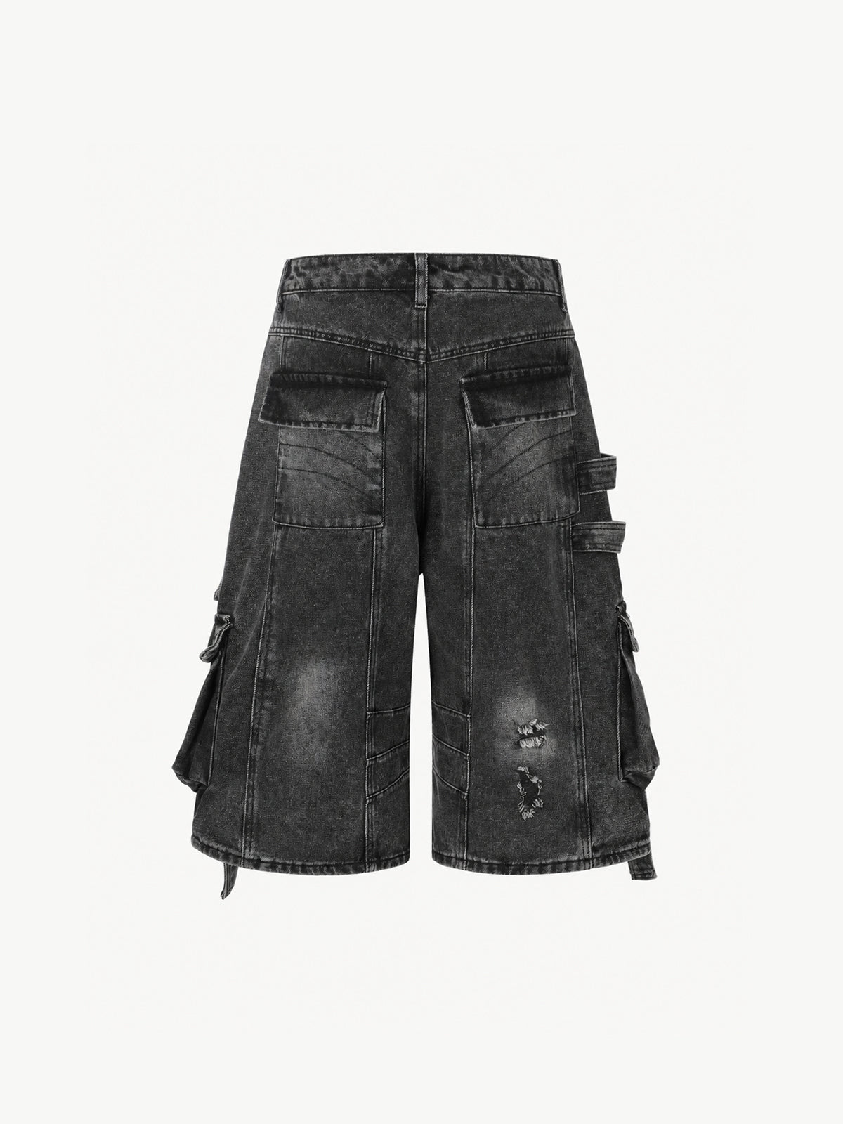 [Copy][Copy]OYL-Lab Star Patch Washed Denim Jorts