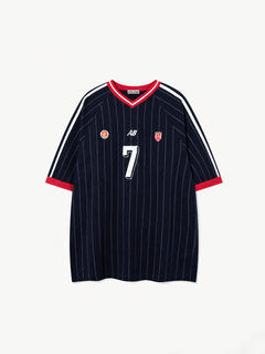 OYL-Lab Vintage Striped #7 Soccer Jersey Tee
