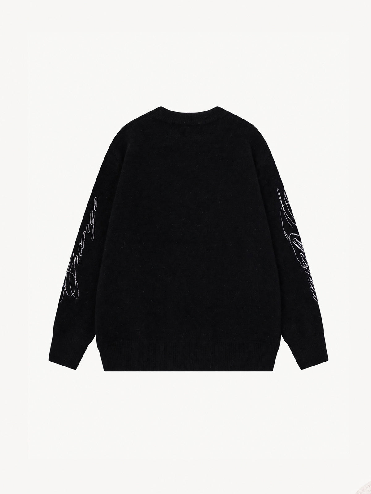 OYL-Lab Cross Figure Jacquard Crewneck Sweater
