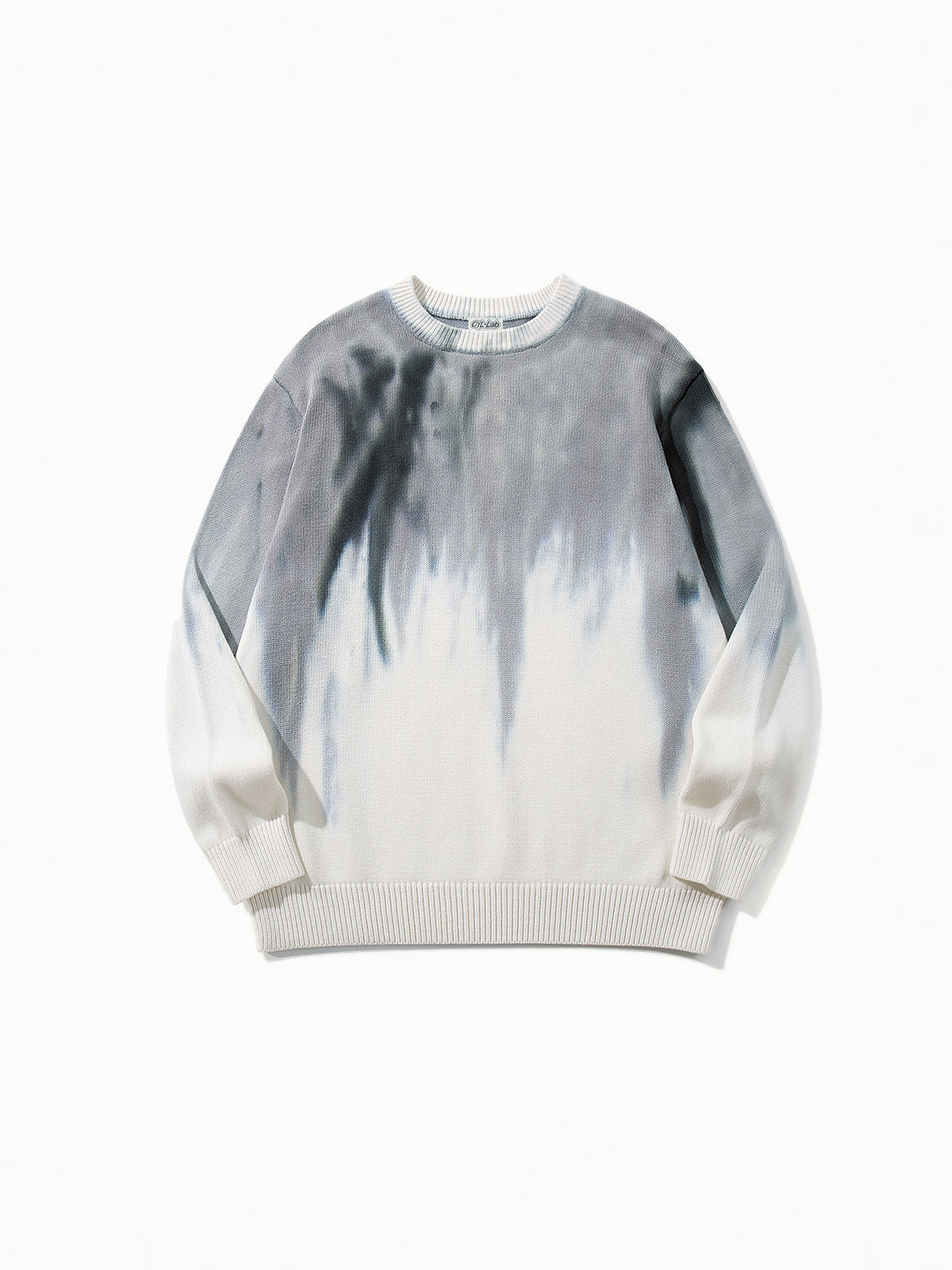 OYL-Lab Gradient Tie‑Dye Crewneck Sweater
