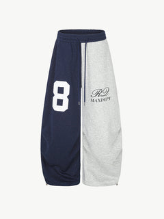 OYL-Lab Color‑Block Baggy Sweatpants