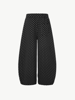 OYL-Lab Retro Polka‑Dot Star Print Baggy Balloon‑Leg Sweatpants