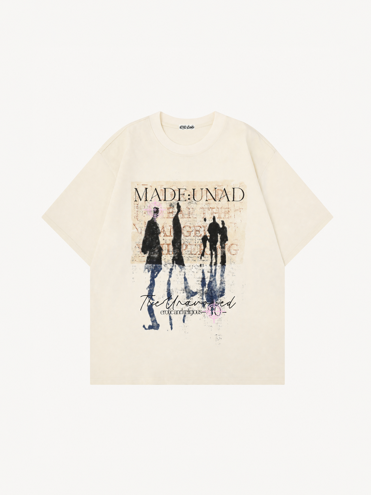 OYL-Lab Grunge Faded Collage Graphic Tee