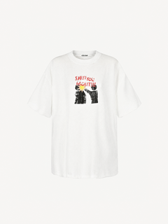 [Copy][Copy][Copy][Copy][Copy]OYL-Lab Cartoon Rabbit Hand Doodle Tee