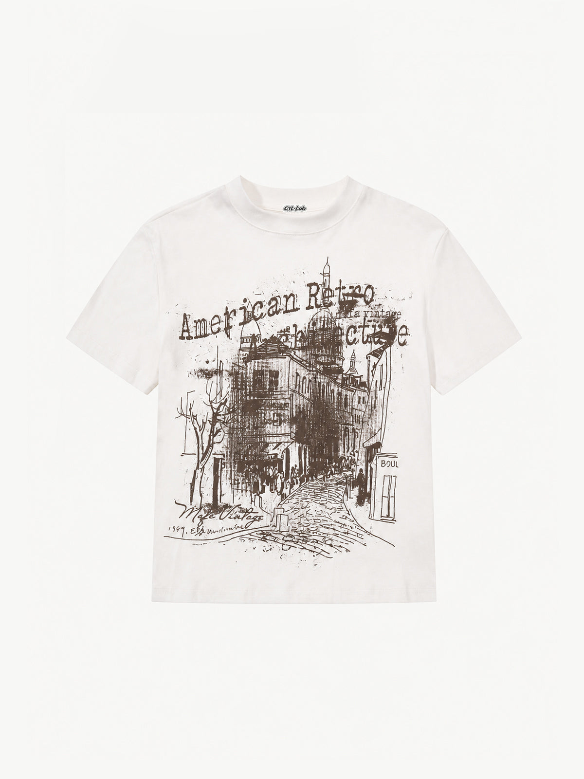 [Copy][Copy][Copy][Copy][Copy][Copy]OYL-Lab  Acid Wash Thorn Crown Portrait Tee