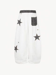 [Copy]OYL-Lab Distressed Cross Print Baggy Pants