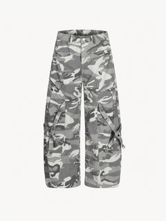 OYL-Lab Camouflage Strap Detail Cargo Pants