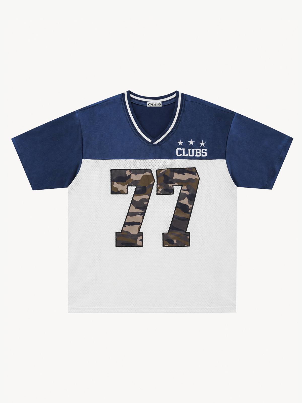 OYL-Lab  Color Block 77 Camo Number Jersey Tee