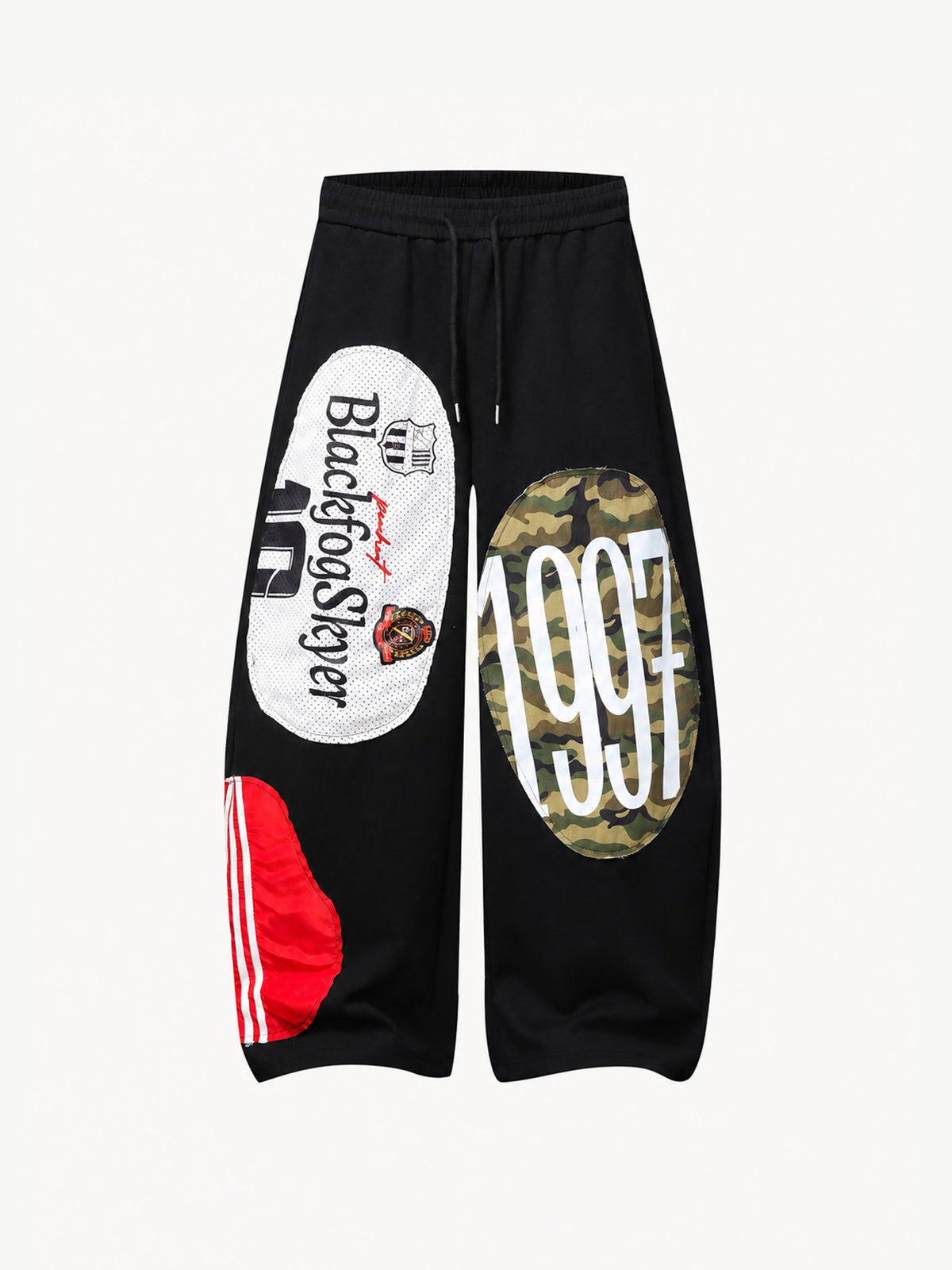 OYL-Lab Patchwork Mesh Baggy Sweatpants