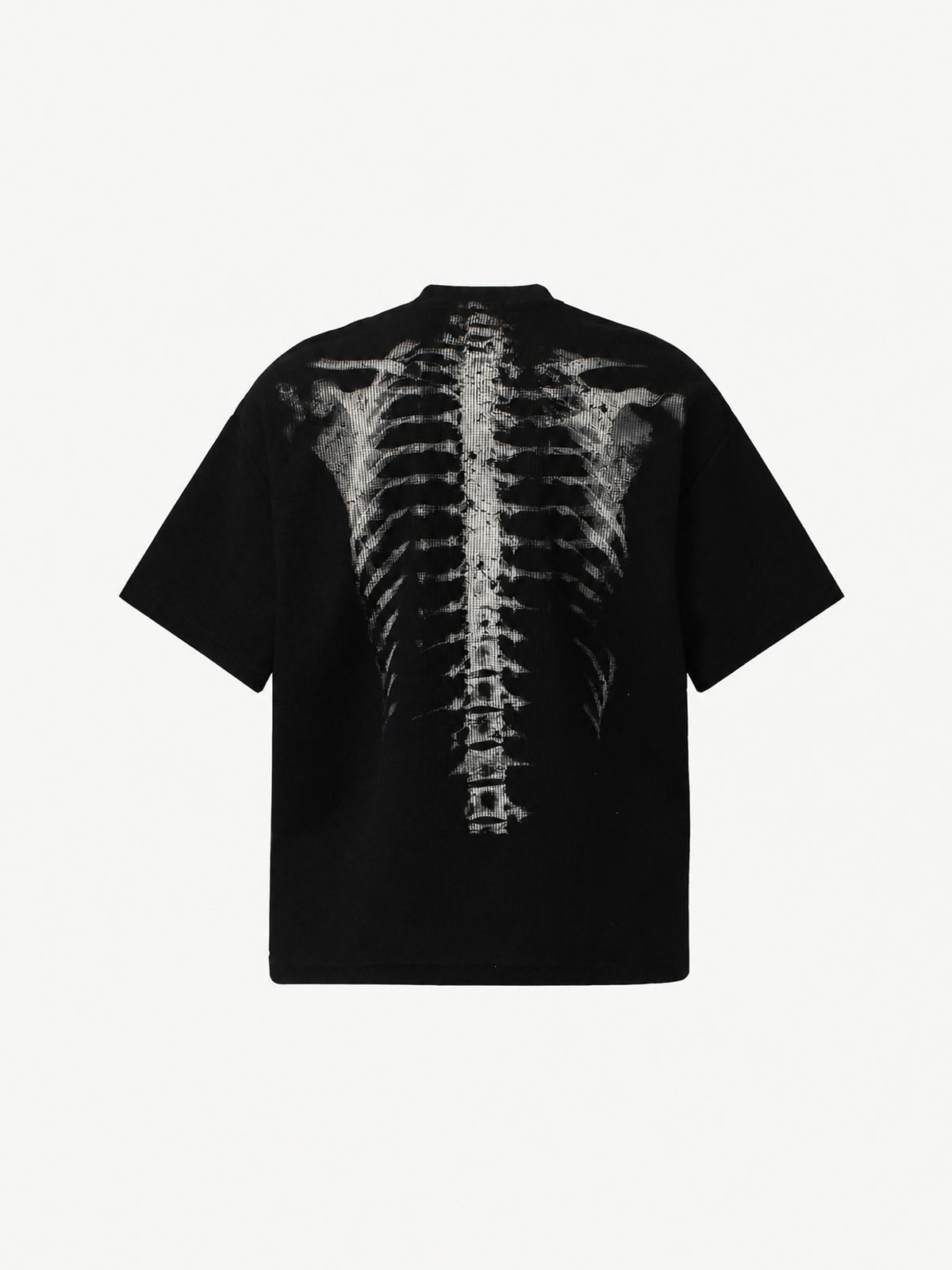OYL-Lab Waffle Knit Skeleton Graphic Tee