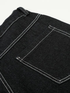 OYL-Lab Towel Embroidered Star Baggy Denim Jorts