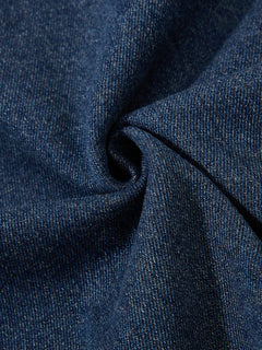 OYL-Lab Vintage Washed Denim V-Neck Sweatshirt