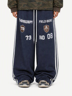 OYL-Lab Vintage Embroidered Baggy Sweatpants