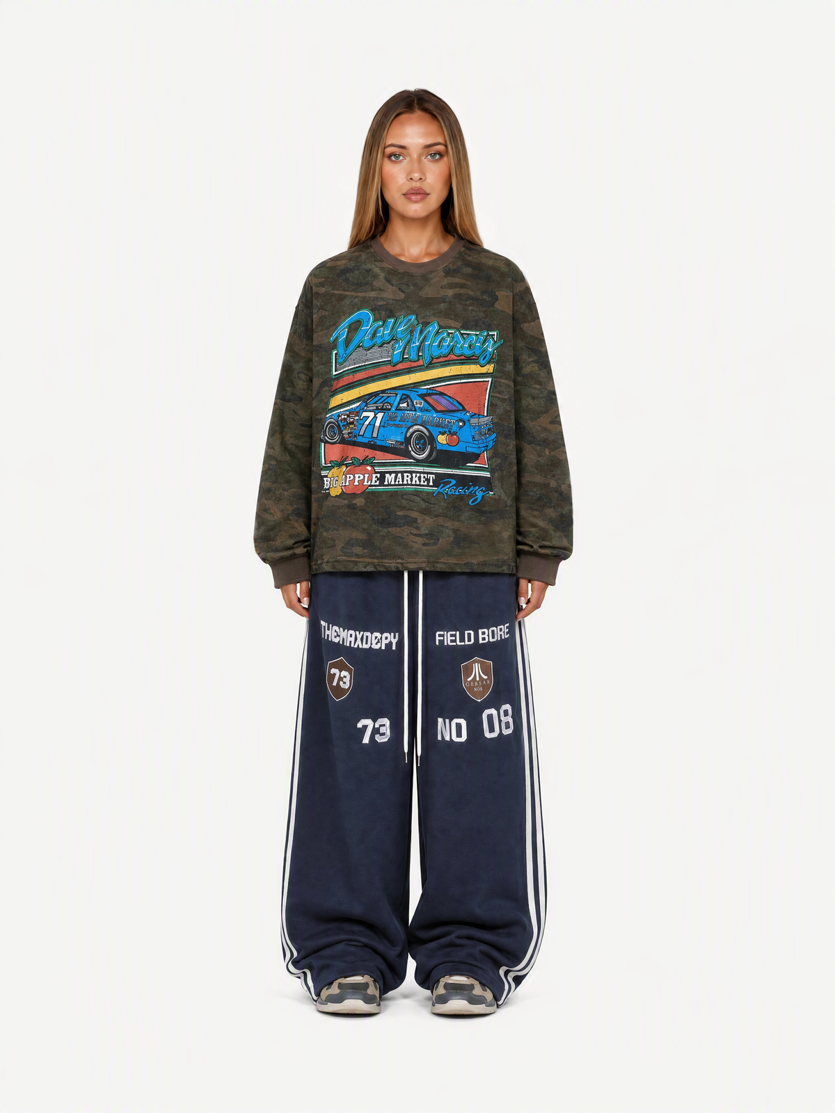 OYL-Lab Vintage Embroidered Baggy Sweatpants