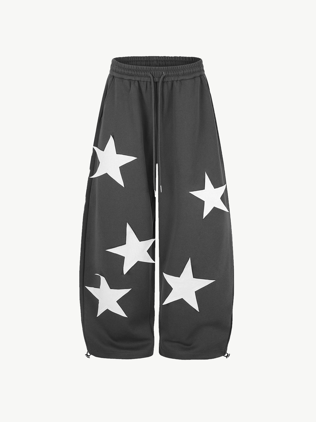 OYL-Lab Star Patch Applique Barrel Baggy Sweatpants