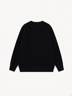 OYL-LabSkeleton Jacquard Crewneck Sweater
