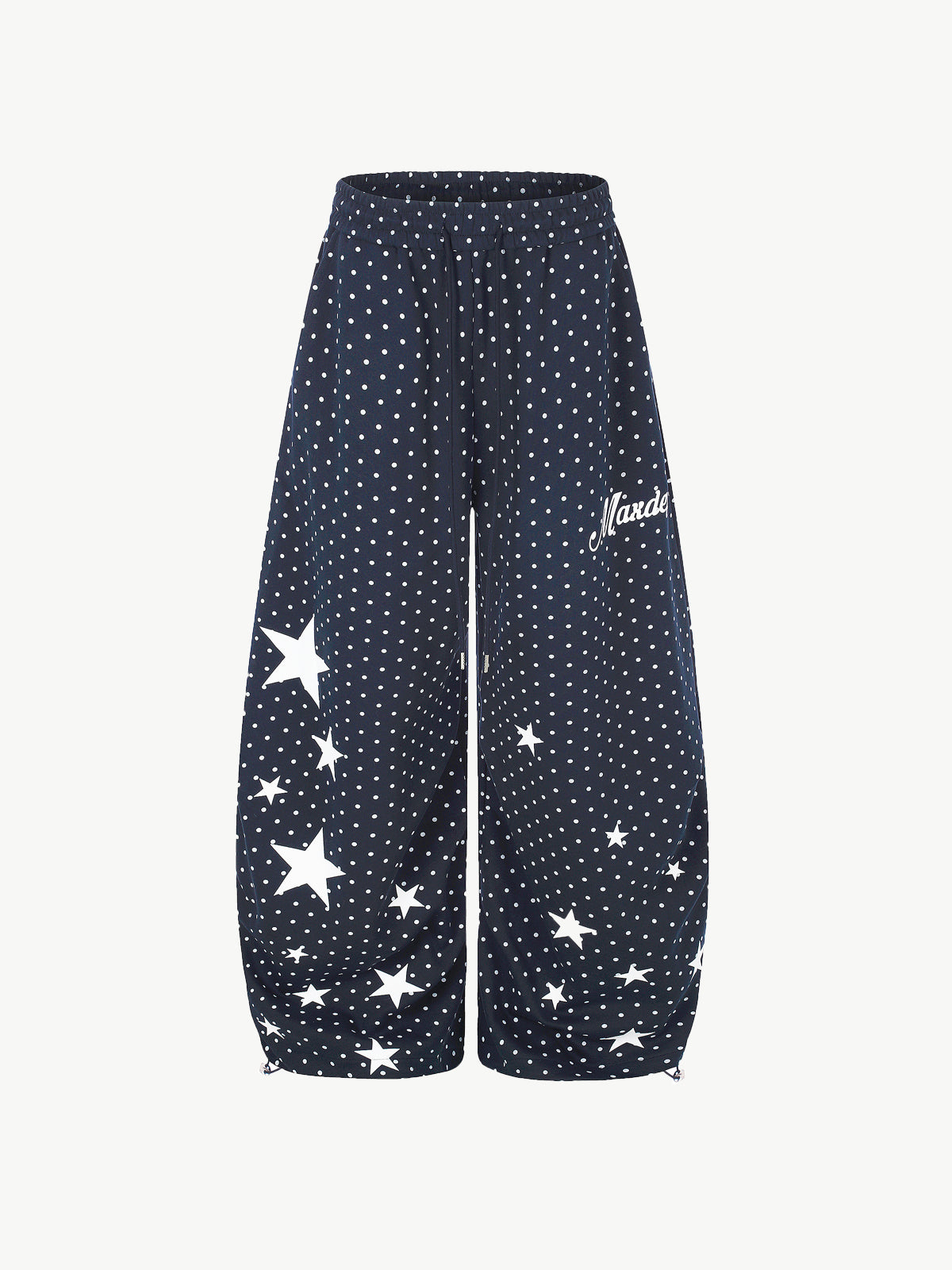 OYL-Lab Retro Polka‑Dot Star Print Baggy Balloon‑Leg Sweatpants