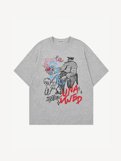OYL-Lab Hand Drawn Cartoon Puppy Doodle Tee
