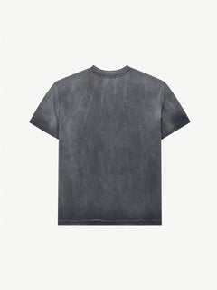 OYL-Lab Vintage Washed Black Cat Graffiti Tee