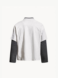 OYL-Lab Vintage Fake Two Piece Long Sleeve Tee