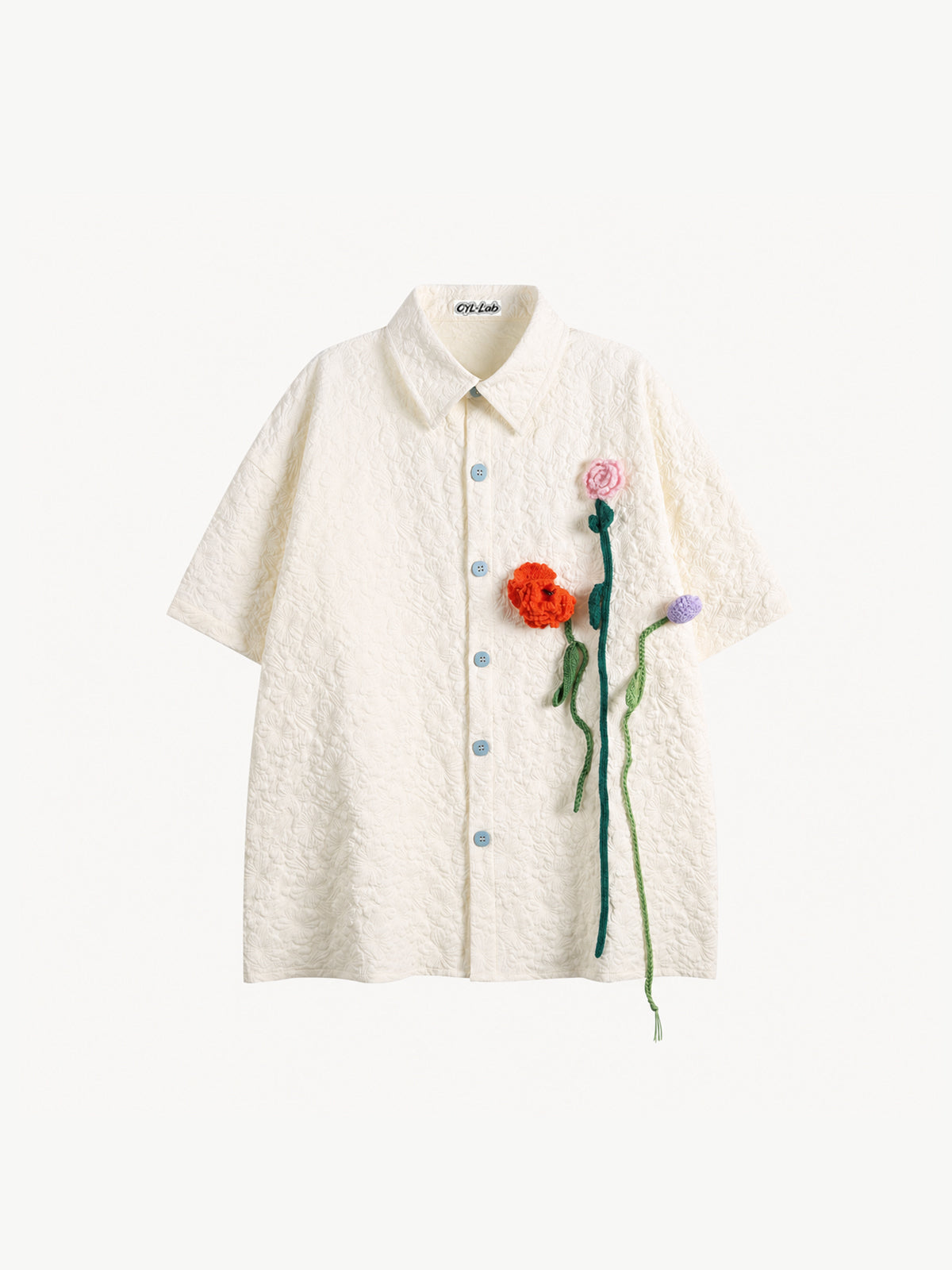 OYL-Lab 3D Floral Short Sleeve Shirt