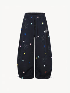 [Copy][Copy]OYL-Lab Distressed Cross Print Baggy Pants