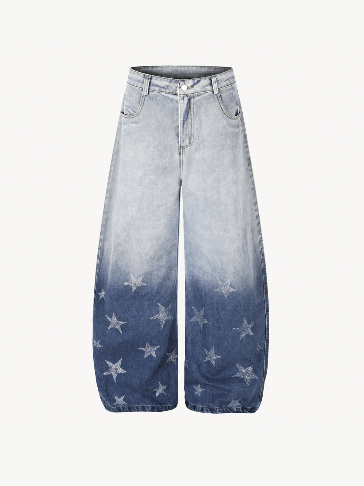 OYL-Lab Gradient Star Print Jeans