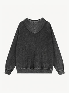 OYL-Lab Oversized Rivet Zip Up Hoodie