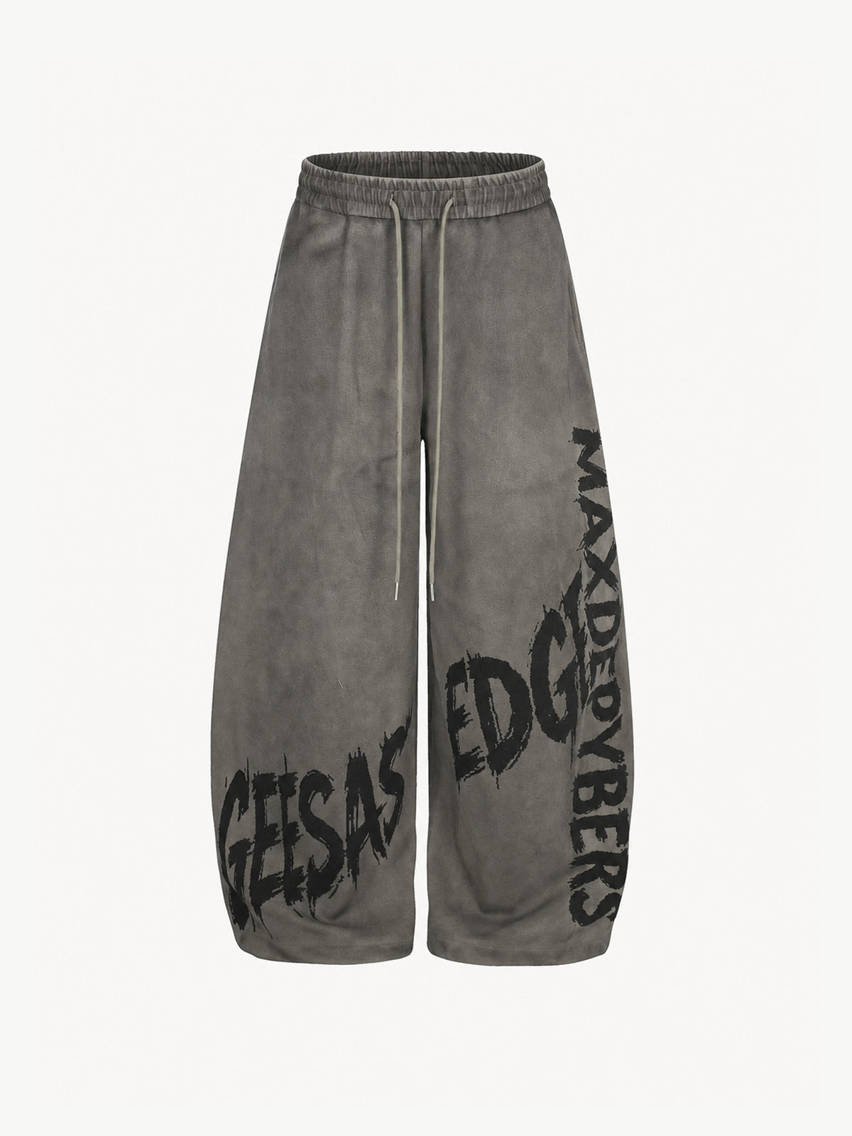 OYL-Lab Vintage Washed Graffiti Print Baggy Sweat Pants