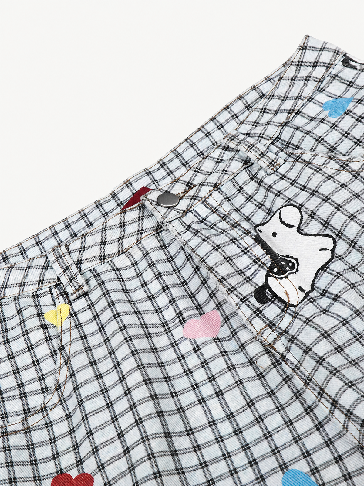 [Copy][Copy][Copy][Copy]OYL-Lab Star Patch Washed Denim Jorts