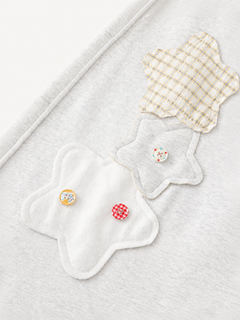 OYL-Lab Star Patchwork Button Baggy Sweatpants