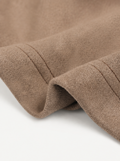 OYL-Lab Suede Patchwork Long Sleeve Tee