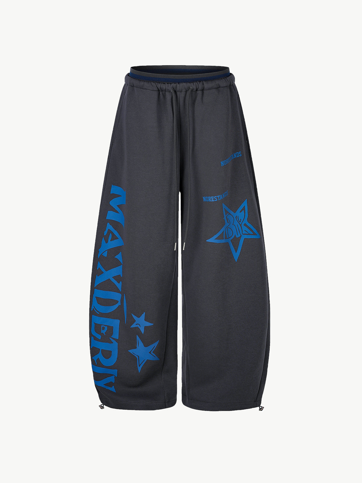 OYL-Lab Star Gothic Letter Graphic Barrel Baggy Sweatpants