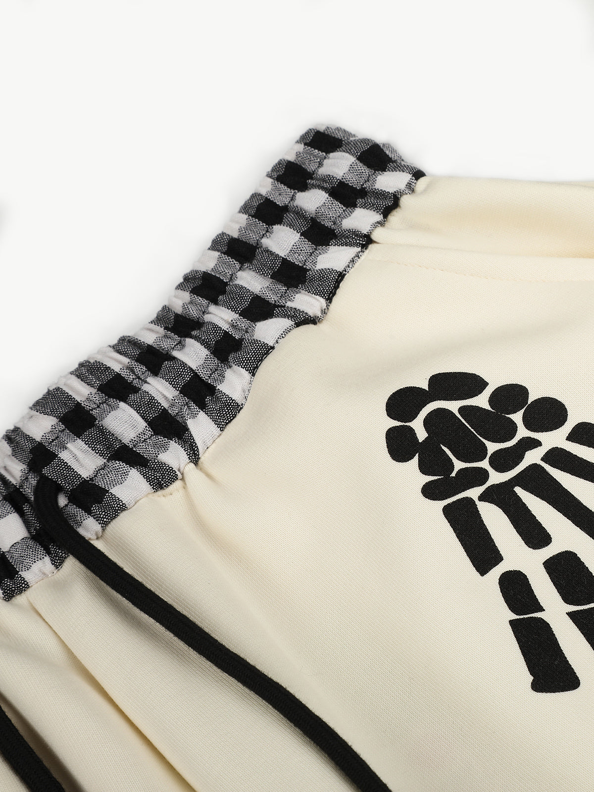 OYL-Lab Skeleton Hand Graphic Baggy Barrel Sweatpants