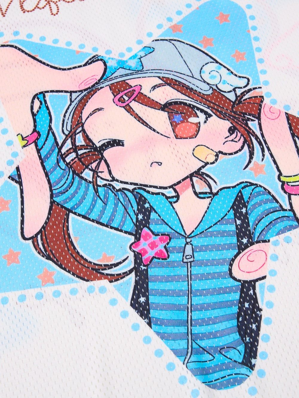 OYL-Lab  Anime Girl Graphic Jersey Long Sleeve Tee