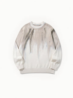 OYL-Lab Gradient Tie‑Dye Crewneck Sweater