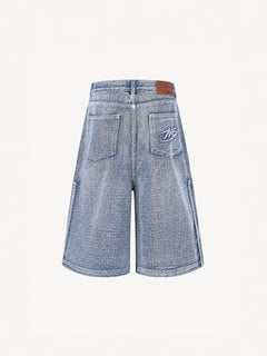 OYL-Lab Textured Grid  Baggy Jorts