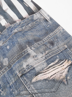 OYL-Lab Vintage Striped Waist Star Balloon Wide Leg Pants