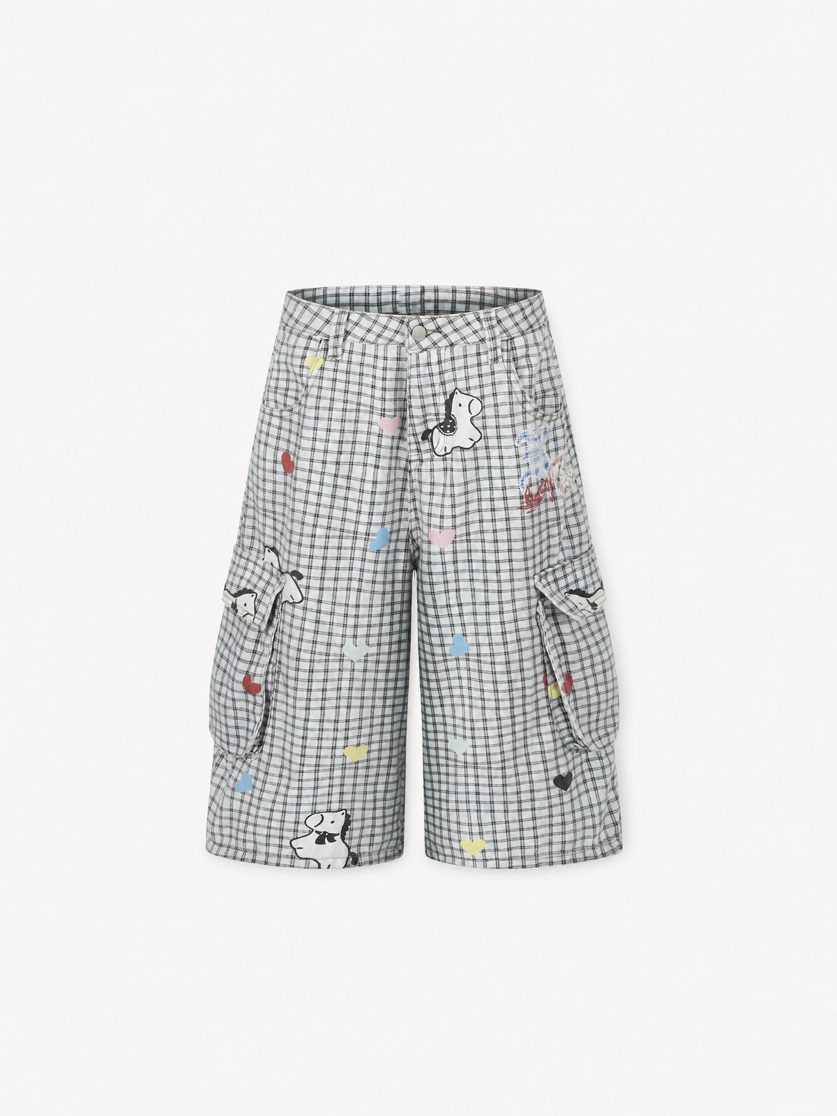 [Copy][Copy][Copy][Copy]OYL-Lab Star Patch Washed Denim Jorts
