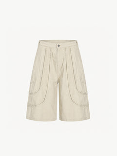 OYL-Lab Deconstructed Seam Panel Cargo Shorts