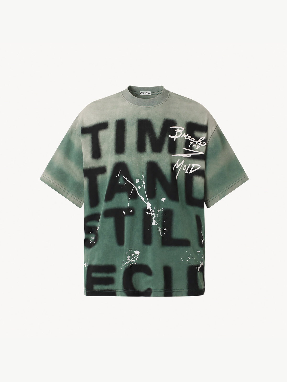 OYL-Lab Spray Dye Splatter Letter Tee