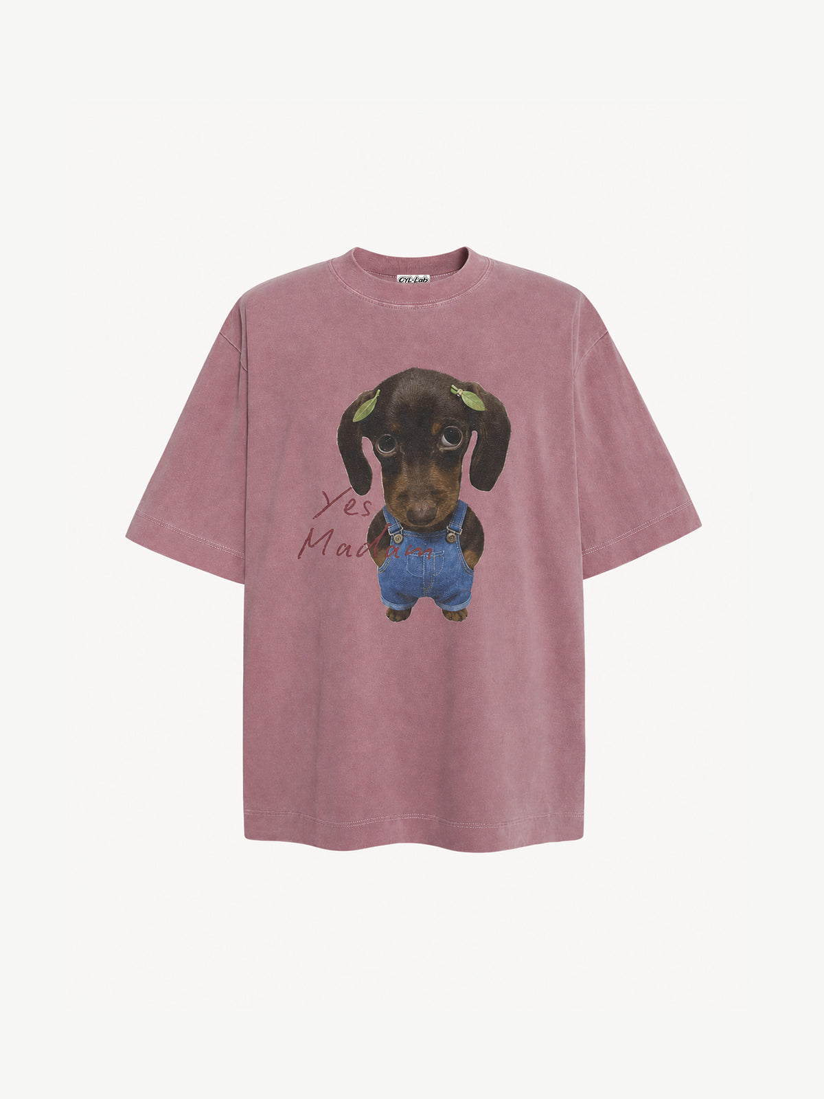[Copy]OYL-Lab  Acid Wash Thorn Crown Portrait Tee