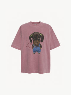 [Copy]OYL-Lab  Acid Wash Thorn Crown Portrait Tee