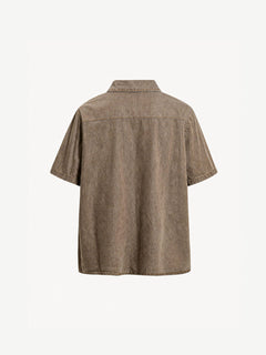 OYL-Lab Gradient Bleach Washed Short Sleeve Shirt